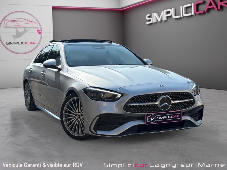 Mercedes classe c 220 d 9g-tronic amg line - toit panoramique ouvrant - sièges chauffant - attelage electronique occasion...