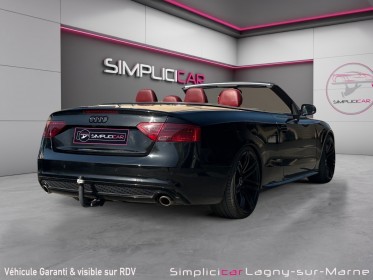 Audi a5 cabriolet v6 3.0 tdi 204 avus multitronic 8 a - intérieur rouge - sièges electrique à mémoire occasion...