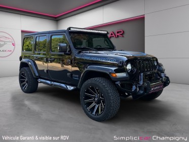Jeep wrangler unlimited 4xe 2.0 l t 380 ch phev 4x4 bva8 rubicon occasion champigny-sur-marne (94) simplicicar simplicibike...