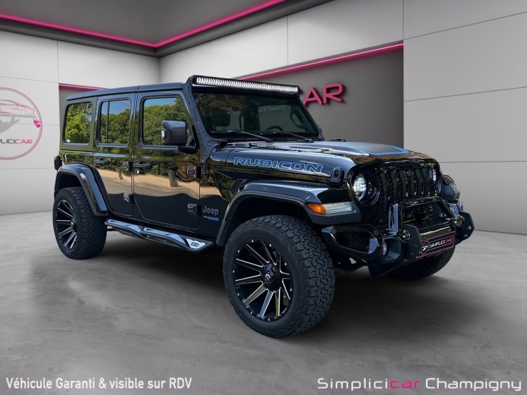 Jeep wrangler unlimited 4xe 2.0 l t 380 ch phev 4x4 bva8 rubicon occasion champigny-sur-marne (94) simplicicar simplicibike...