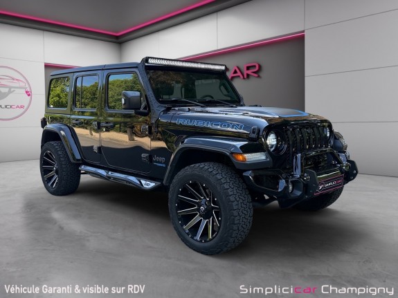 Jeep wrangler unlimited 4xe 2.0 l t 380 ch phev 4x4 bva8 rubicon occasion champigny-sur-marne (94) simplicicar simplicibike...