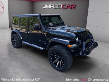 Jeep wrangler unlimited 4xe 2.0 l t 380 ch phev 4x4 bva8 rubicon occasion champigny-sur-marne (94) simplicicar simplicibike...
