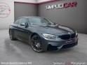 Bmw m4 coupe f82 450 ch pack competition intérieur cuir blanc et noir / car play / supp. silencieux / suivi entretien /......