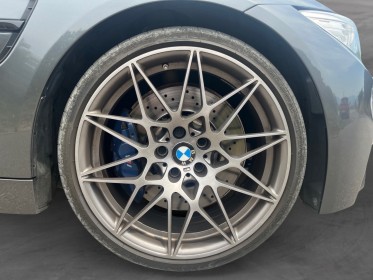 Bmw m4 coupe f82 450 ch pack competition intérieur cuir blanc et noir / car play / supp. silencieux / suivi entretien /......