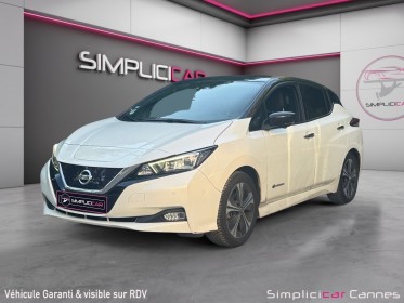 Nissan leaf 2019 electrique 40kwh tekna occasion cannes (06) simplicicar simplicibike france