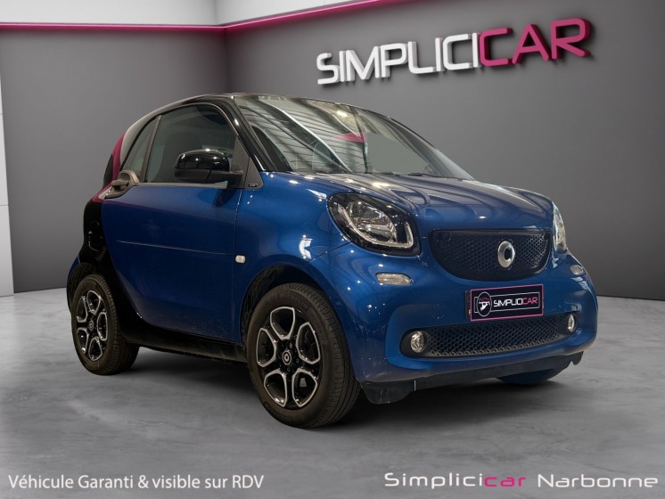 Smart fortwo coupe 0.9 90 ch ss ba6 prime toit panoramique clim garantie 12 mois occasion simplicicar narbonne simplicicar...