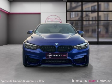 Bmw m4 coupe cs 460 m dkg7,frozen dark bleu,ceramique,carbon forgé garantie 12 mois occasion simplicicar colmar simplicicar...