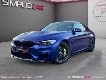 Bmw m4 coupe cs 460 m dkg7,frozen dark bleu,ceramique,carbon forgé garantie 12 mois occasion simplicicar colmar simplicicar...