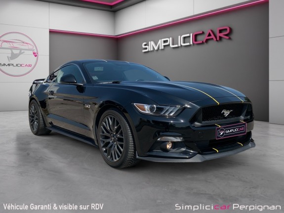 Ford mustang fastback v8 5.0 gt 421 ch garantie 12 mois sièges chauffants,ventilés,électriques/caméra occasion...