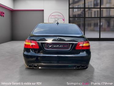 Mercedes classe e 63 amg avantgarde a / garantie 12 mois occasion paris 17ème (75)(porte maillot) simplicicar simplicibike...