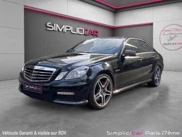 Mercedes classe e 63 amg avantgarde a / garantie 12 mois occasion paris 17ème (75)(porte maillot) simplicicar simplicibike...