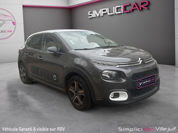 Citroen c3 c3 puretech 110 ss eat6 shine entretien constructeur apple car play caméra de recul garantie 12 mois occasion...