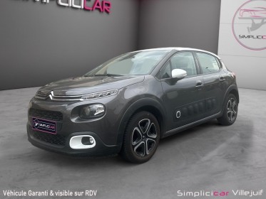 Citroen c3 c3 puretech 110 ss eat6 shine entretien constructeur apple car play caméra de recul garantie 12 mois occasion...