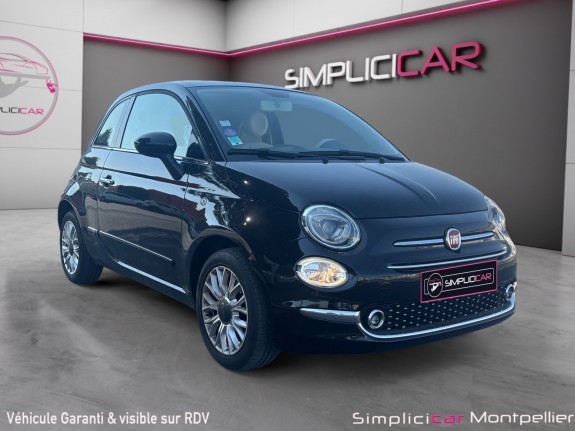 Fiat 500 1.2 8v 69 ch lounge toit panoramique faible consommation garantie 12 mois occasion montpellier (34) simplicicar...