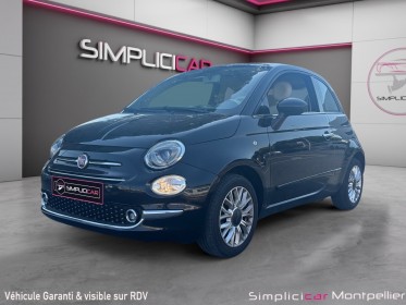 Fiat 500 1.2 8v 69 ch lounge toit panoramique faible consommation garantie 12 mois occasion montpellier (34) simplicicar...