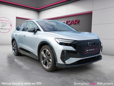 Audi q4 e-tron sportback 45 265 ch 82 kwh quattro s line occasion réunion ville st pierre simplicicar simplicibike france