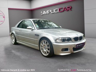 Bmw m3 cab e46 smg 2 343ch - suivi/sièges electriques/cuir/hardtop - garantie 12 mois occasion simplicicar soissons...