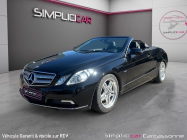 Mercedes classe e cabriolet 200 cgi blueefficiency executive a occasion simplicicar carcassonne simplicicar simplicibike france