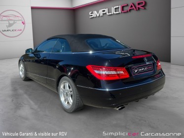 Mercedes classe e cabriolet 200 cgi blueefficiency executive a occasion simplicicar carcassonne simplicicar simplicibike france
