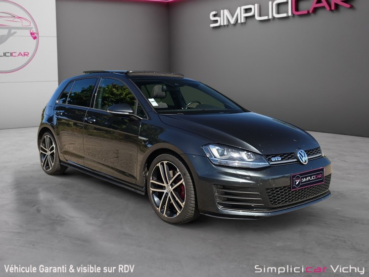 Volkswagen golf 2.0 tdi 184 ch fap dsg6 gtd toit ouvrant caméra de recul garantie 12 mois occasion simplicicar vichy...