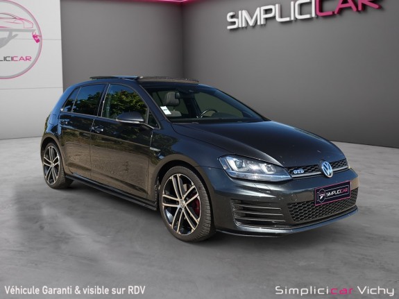 Volkswagen golf 2.0 tdi 184 ch fap dsg6 gtd toit ouvrant caméra de recul garantie 12 mois occasion simplicicar vichy...