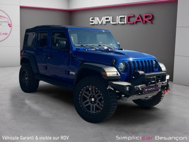 Jeep wrangler unlimited 2.0 l t 272 ch 4x4 bva8 sport occasion simplicicar besanÇon simplicicar simplicibike france
