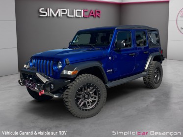 Jeep wrangler unlimited 2.0 l t 272 ch 4x4 bva8 sport occasion simplicicar besanÇon simplicicar simplicibike france