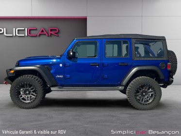 Jeep wrangler unlimited 2.0 l t 272 ch 4x4 bva8 sport occasion simplicicar besanÇon simplicicar simplicibike france
