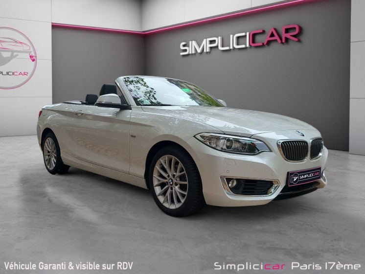 Bmw serie 2 cabriolet f23 218i 136 ch m sport a 1er main entretien complet bmw occasion paris 17ème (75)(porte maillot)...