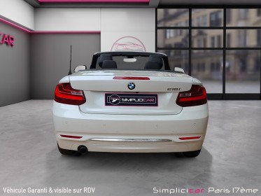 Bmw serie 2 cabriolet f23 218i 136 ch m sport a 1er main entretien complet bmw occasion paris 17ème (75)(porte maillot)...