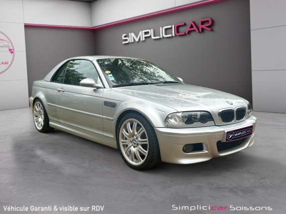 Bmw m3 cab e46 smg 2 343ch - suivi/sièges electriques/cuir/hardtop - moteur neuf - garantie 12 mois occasion simplicicar...