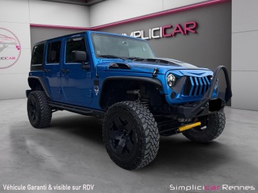 Jeep wrangler 2.8 crd 200cv - 4x4 rock trac unlimited bva rubicon preparée tout terrain occasion simplicicar rennes...