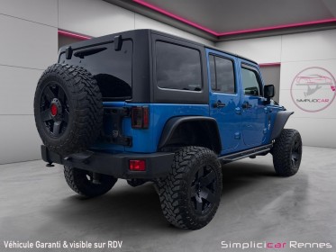 Jeep wrangler 2.8 crd 200cv - 4x4 rock trac unlimited bva rubicon preparée tout terrain occasion simplicicar rennes...