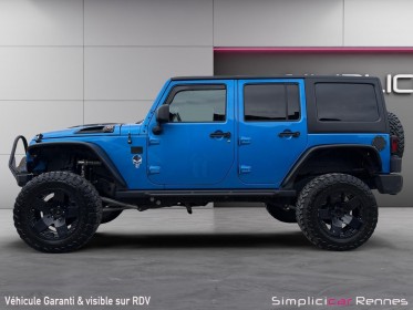 Jeep wrangler 2.8 crd 200cv - 4x4 rock trac unlimited bva rubicon preparée tout terrain occasion simplicicar rennes...