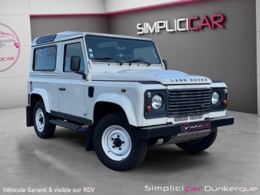 Land rover defender 90 hard top e traction tout terrain permanente siège similicuir différentiel à glissement limité...
