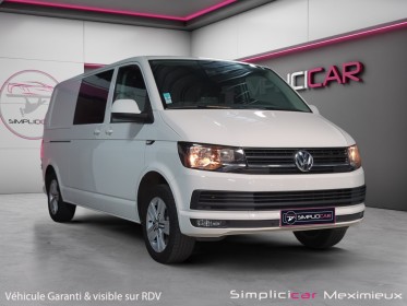 Volkswagen transporter fourgon gn vitre l2h1 2.0 tdi 204 dsg7 caméra de recul 7 places amovibles garantie 12 mois occasion...