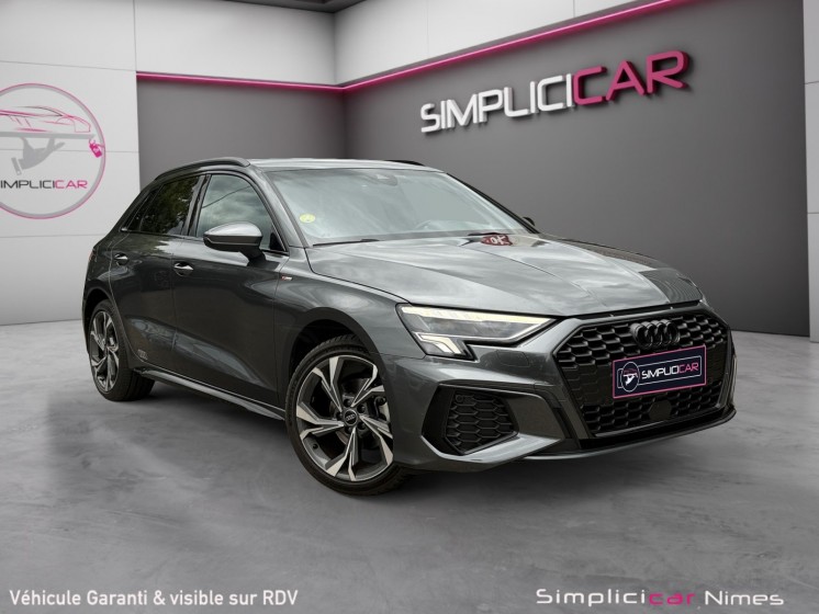 Audi a3 sportback s-line 35 tdi 150 s-tronic - shadow line - volant méplat - garantie 12 mois occasion simplicicar nimes -...