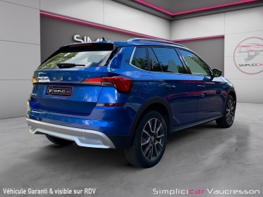 Skoda kamiq 1.0 tsi evo 116 ch dsg7 scoutline occasion simplicicar vaucresson simplicicar simplicibike france