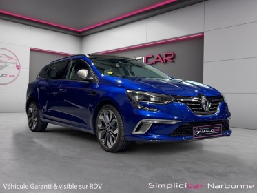 Renault megane iv berline blue dci 150 edc gt-line garantie 12 mois toit ouvrant carplay caméra de recul occasion...
