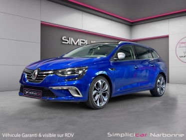 Renault megane iv berline blue dci 150 edc gt-line garantie 12 mois toit ouvrant carplay caméra de recul occasion...