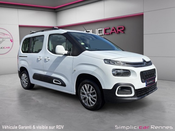 Citroen berlingo 5 places taille m 1.5 bluehdi 100ch feel - attelage - radar ar - carplay occasion simplicicar rennes...