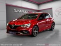 Renault megane iv berline tce 300 edc rs trophy rouge lucifer - camera - keyless go - bose - int ambiance led - sieges......