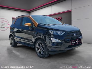 Ford ecosport 1.0 ecoboost 125ch ss bvm6 st-line noir/jaune / caméra de recul / occasion réunion ville st pierre...