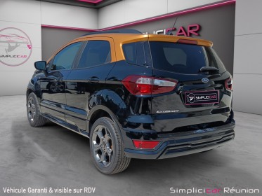 Ford ecosport 1.0 ecoboost 125ch ss bvm6 st-line noir/jaune / caméra de recul / occasion réunion ville st pierre...