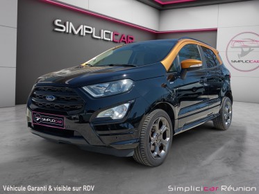 Ford ecosport 1.0 ecoboost 125ch ss bvm6 st-line noir/jaune / caméra de recul / occasion réunion ville st pierre...