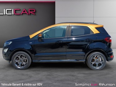 Ford ecosport 1.0 ecoboost 125ch ss bvm6 st-line noir/jaune / caméra de recul / occasion réunion ville st pierre...
