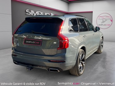 Volvo xc90 r-design recharge t8 awd 30387 ch 7pl carplay/ toit ouvrant/ attelage/ entretien volvo occasion simplicicar...