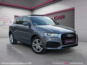 Audi q3 2.0 tdi ultra 150 ch s line - suivi complet/2°main/toit pano/radar - garantie 12 mois occasion simplicicar soissons...