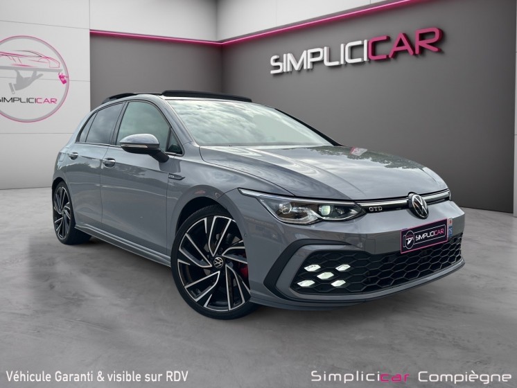 Volkswagen golf 8 gtd 200ch - gris nardo - full - immat fr - occasion simplicicar compiegne simplicicar simplicibike france