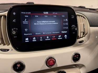 Fiat 500c serie 6 euro 6d 1.2 69 ch eco pack club full cuir origine france garantie 12 mois occasion simplicicar nancy...